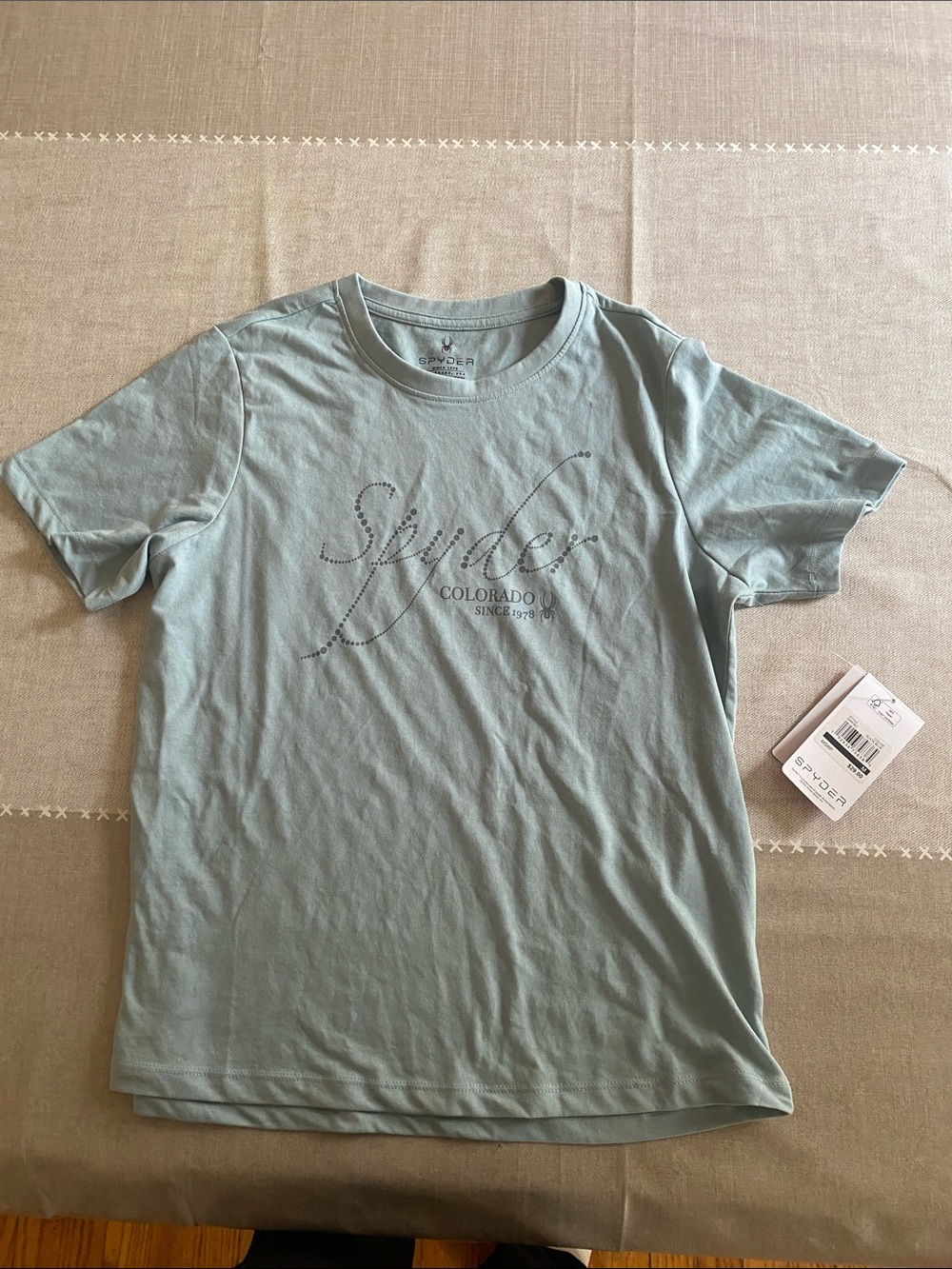 Spyder Men's Sage Green Short Sleeve Logo Tee